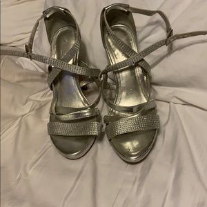 Aldo Silver Strappy Heel